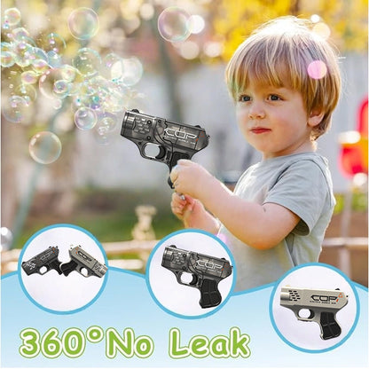 MINI  COP  Bubble Gun for Kids Bubble Machine for Boys Girls Toddlers LED Automatic Blower Toys for Ages 3 4 5 6 7 8 Summer Outdoor Party Birthday Gift