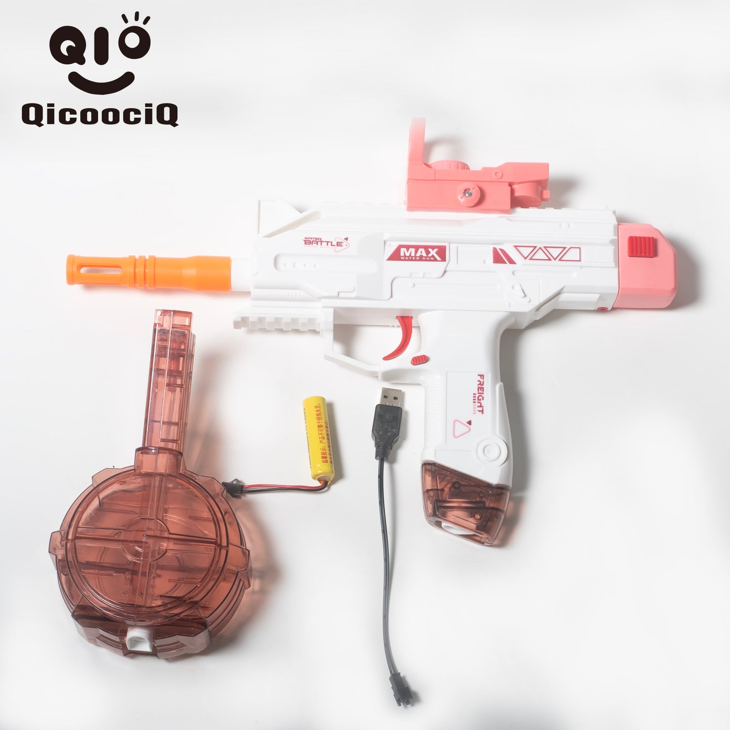 UZI Automatic Electric Water Gun , Auto Water Suction Powerful Squirt Guns Pistol for Adults Kids, Auto Water Blaster Pistol Outdoor Summer Toys for Pool Beach Party
