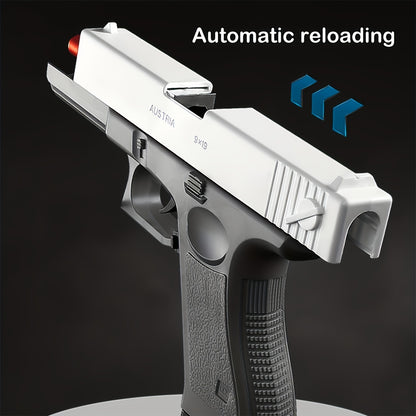 Toy Gun with Automatic Reloading Rebound Shell Ejecting and Soft Foam Blaster, Ideal for Shooting Games, Education Model Toys, Gift for Kids Boys Girls