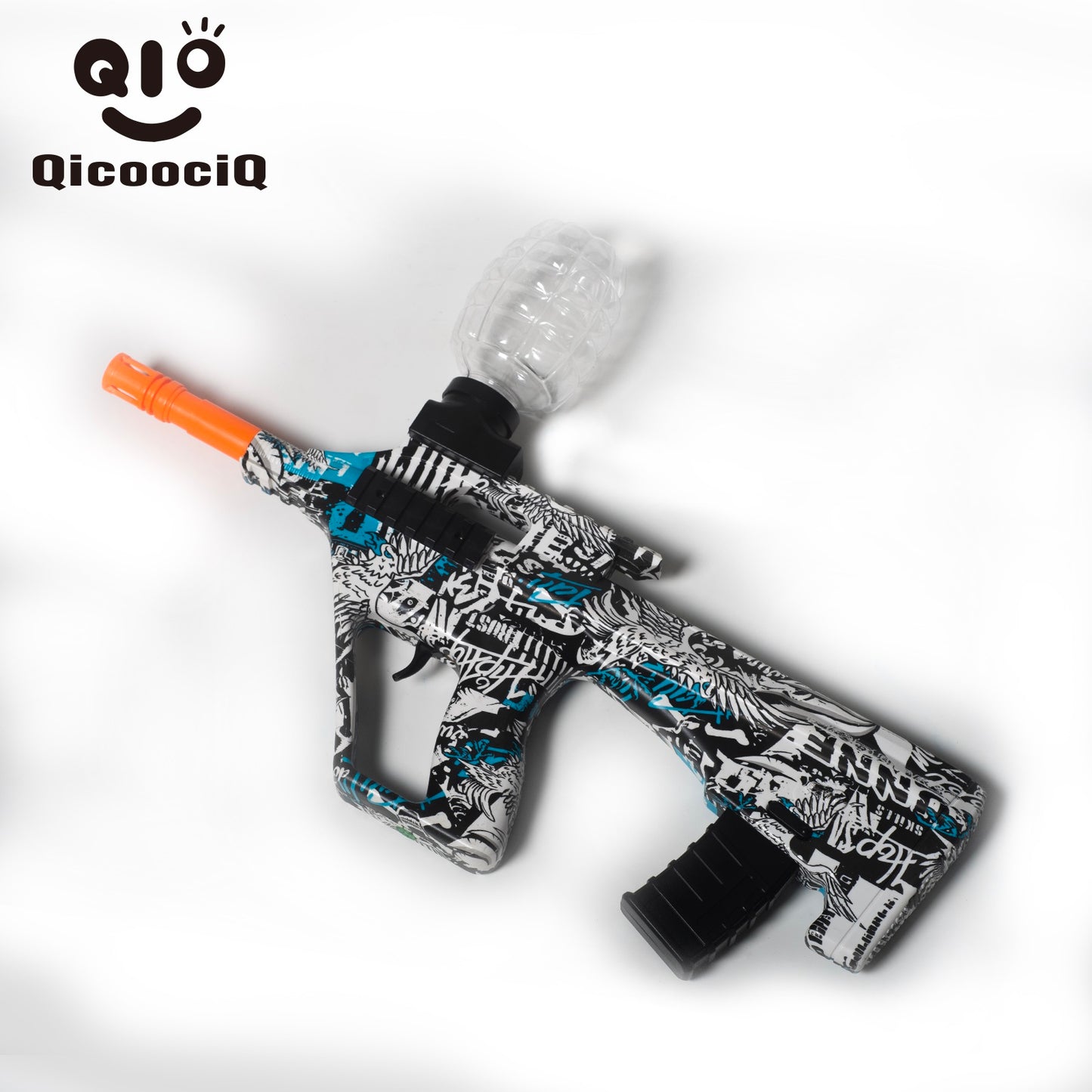 Mini AUG  Gel Water Ball Blaster，for Outdoor Activities Game Party.2MODE:Hand Movement And Electric Full Auto