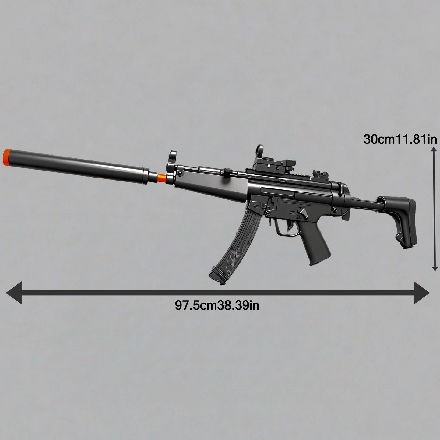 MP5KA3 Gel Water Ball Blaster，for Outdoor Activities Game Party.2MODE:Hand Movement And Electric Full Auto