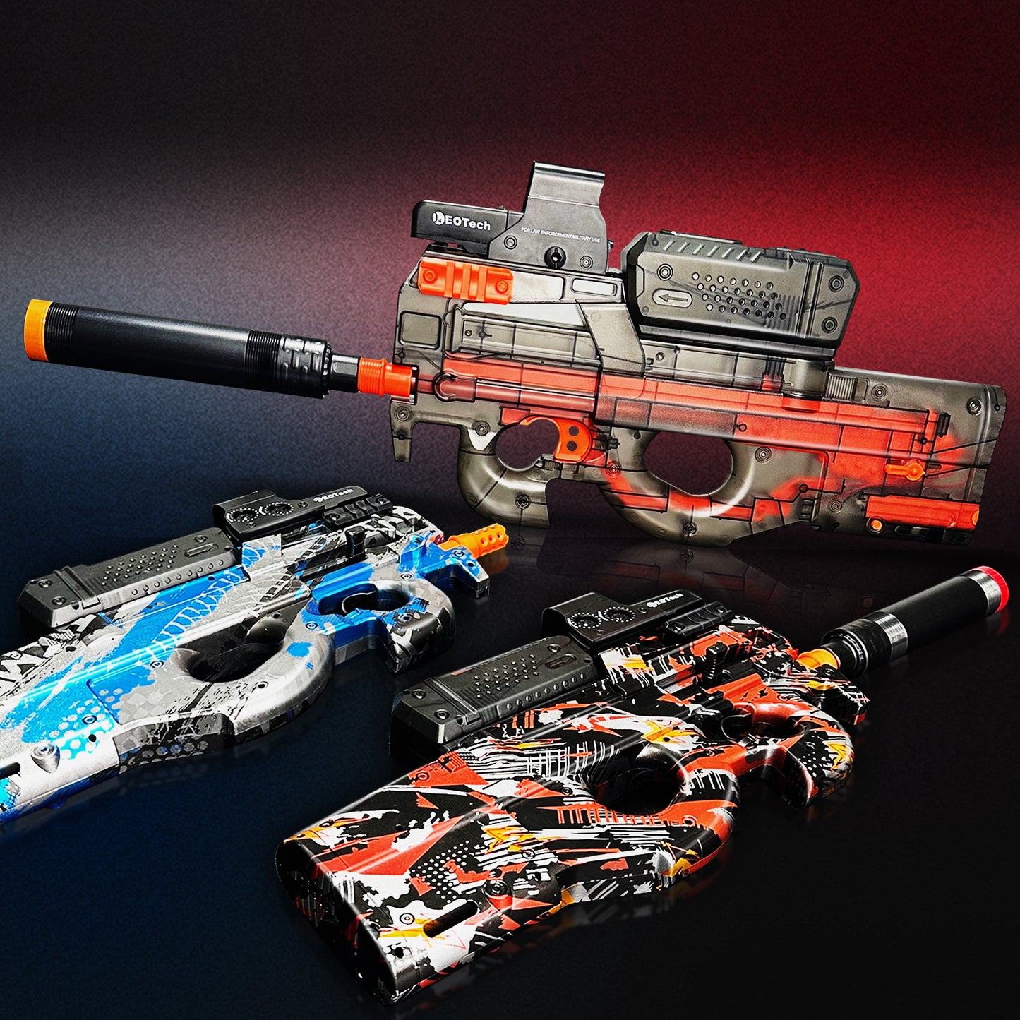 P90 Gel Water Ball Blaster，for Outdoor Activities Game Party.2MODE:Hand Movement And Electric Full Auto