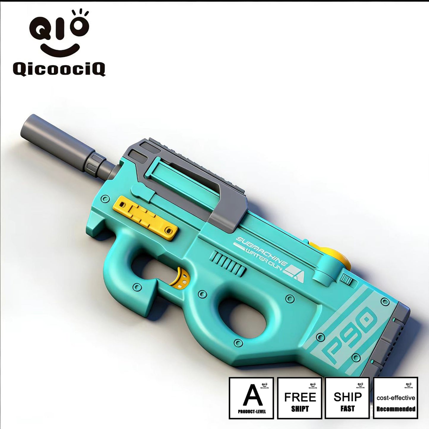 P90 Automatic Electric Water Gun , Auto Water Suction Powerful Squirt Guns Pistol for Adults Kids, Auto Water Blaster Pistol Outdoor Summer Toys for Pool Beach Party