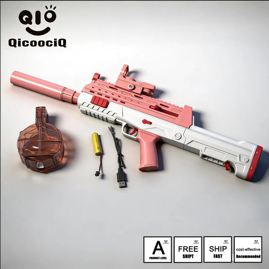 QBZ Automatic Electric Water Gun , Auto Water Suction Powerful Squirt Guns Pistol for Adults Kids, Auto Water Blaster Pistol Outdoor Summer Toys for Pool Beach Party