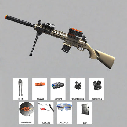 SCR Gel Water Ball Blaster，for Outdoor Activities Game Party.2MODE:Hand Movement And Electric Full Auto