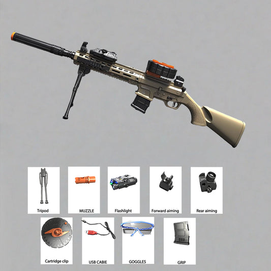 SCR Gel Water Ball Blaster，for Outdoor Activities Game Party.2MODE:Hand Movement And Electric Full Auto