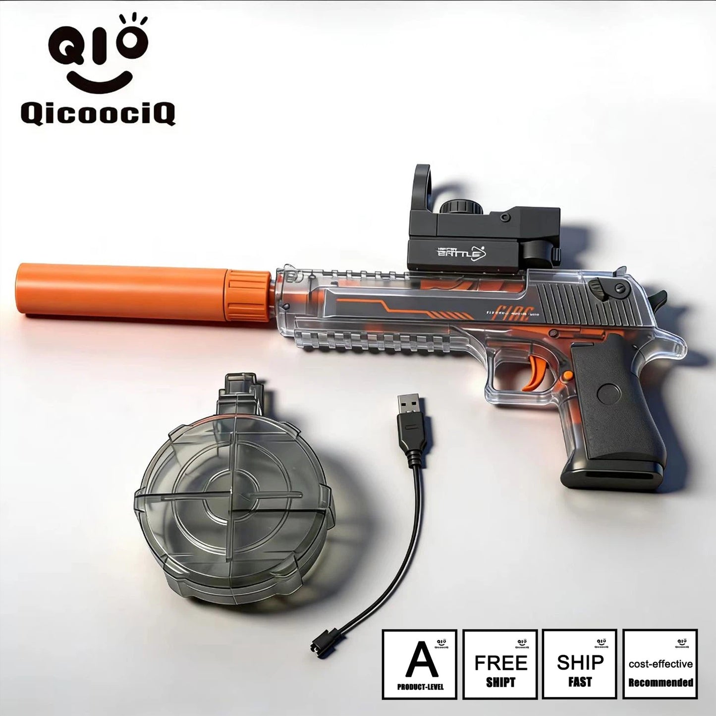 Semi-automatic Automatic Electric Water Gun , Auto Water Suction Powerful Squirt Guns Pistol for Adults Kids, Auto Water Blaster Pistol Outdoor Summer Toys for Pool Beach Party