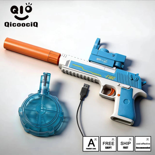 Semi-automatic Automatic Electric Water Gun , Auto Water Suction Powerful Squirt Guns Pistol for Adults Kids, Auto Water Blaster Pistol Outdoor Summer Toys for Pool Beach Party