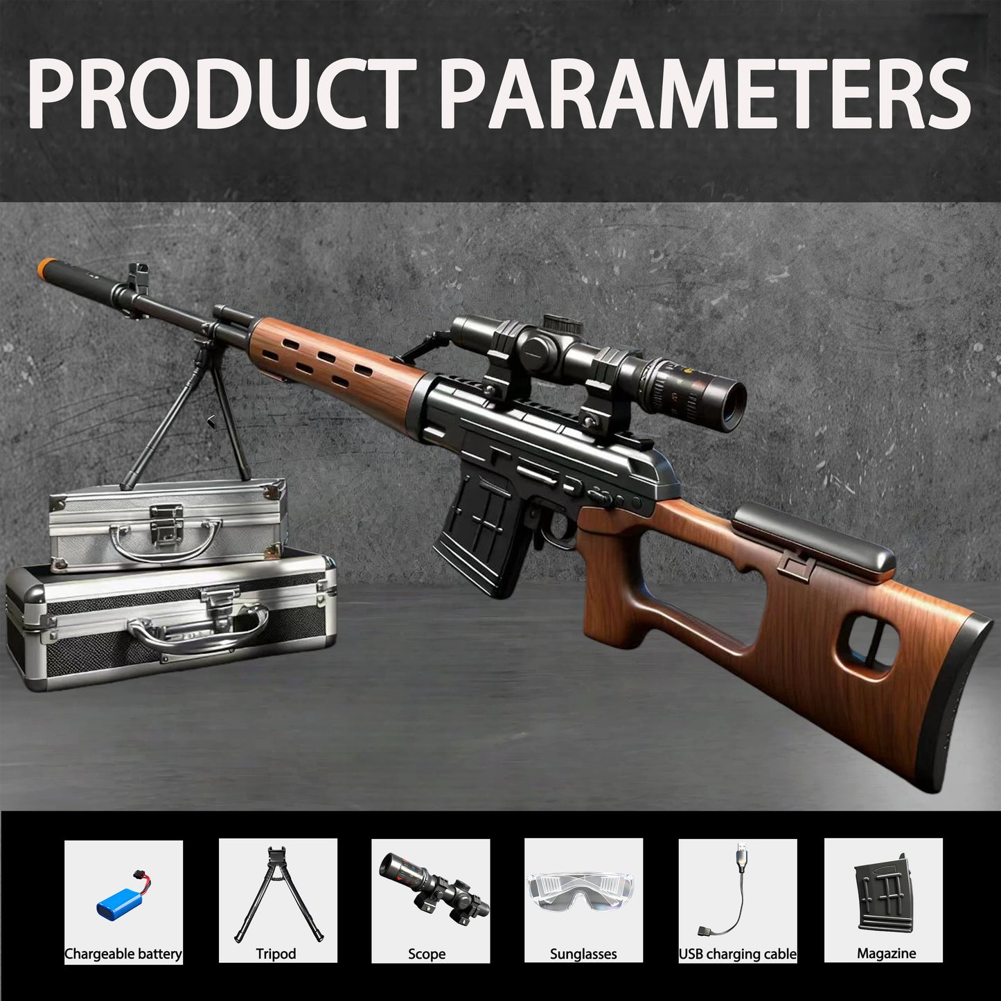 SVD Water Ball Blaster，for Out door Activities Game Party