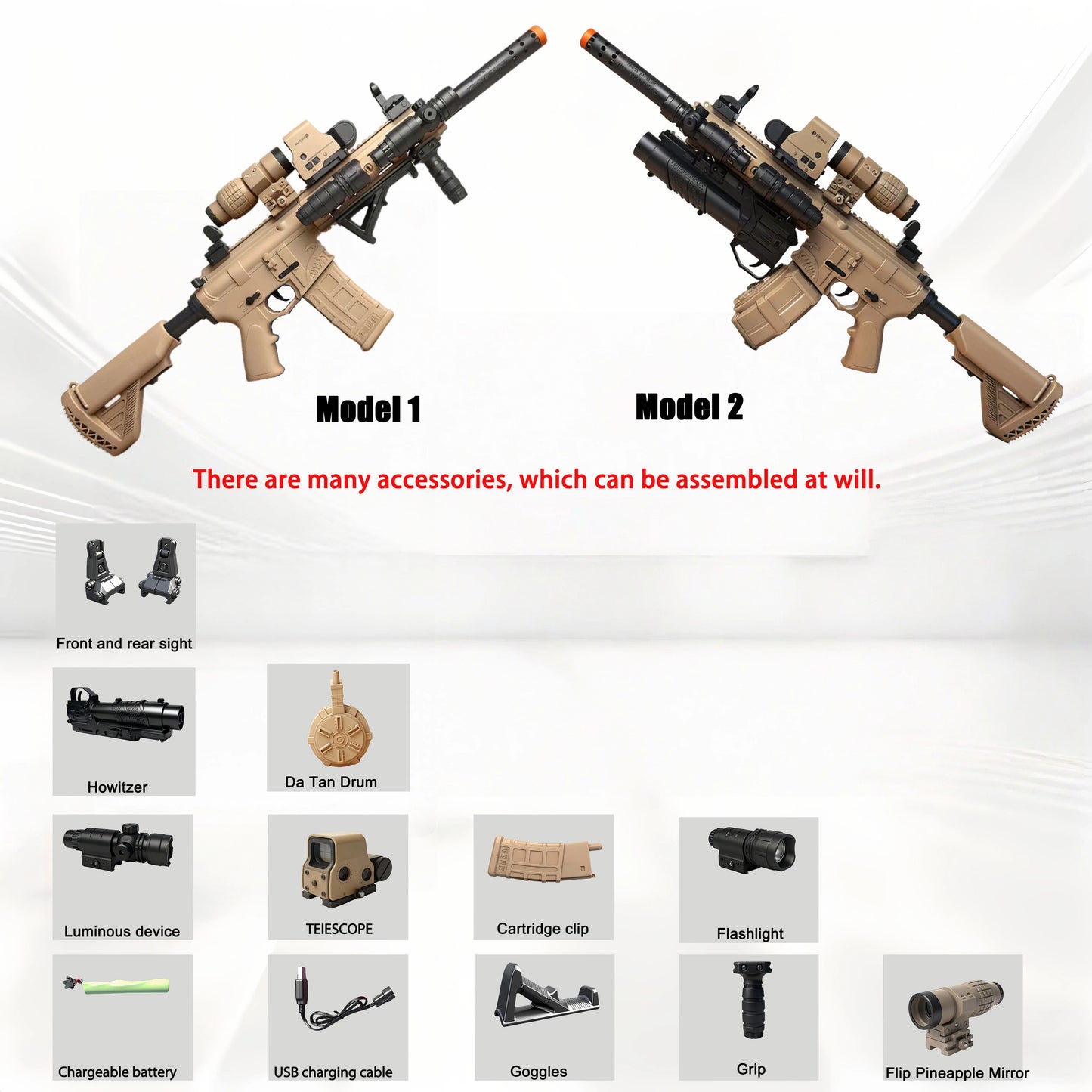 3 Firing Modes Large Gel Splatter Blaster for Orbeez with glasses Suitable for Backyard Fun and Outdoor Team Shooting Games,416 Full configuration.Full configuration