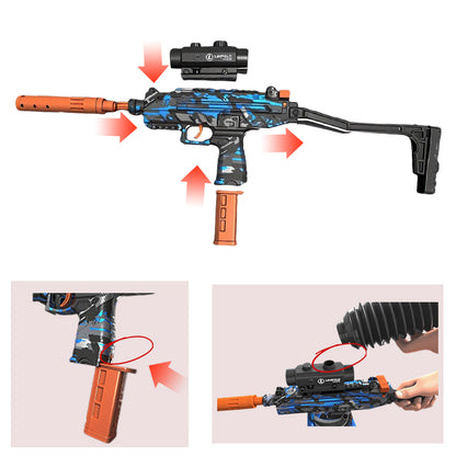 UZI Gel Water Ball Blaster，for Outdoor Activities Game Party.2MODE:Hand Movement And Electric Full Auto